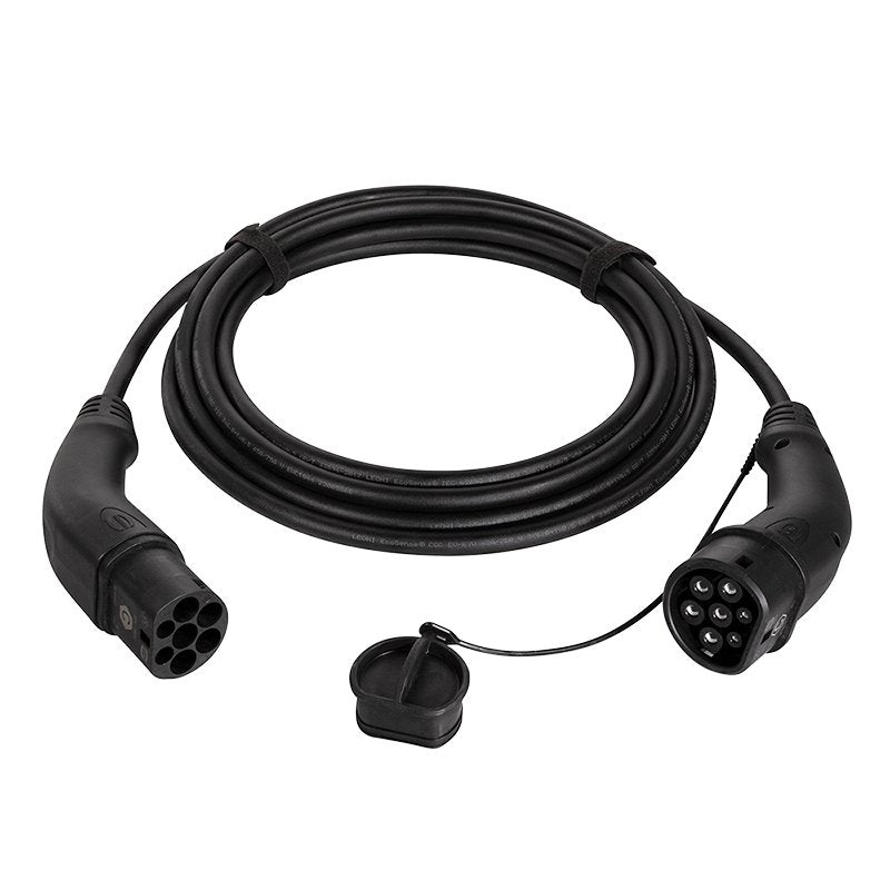 Cable Logilink E-Car Typ 2 11kw 20a 7,5m Black 3-Phasig
