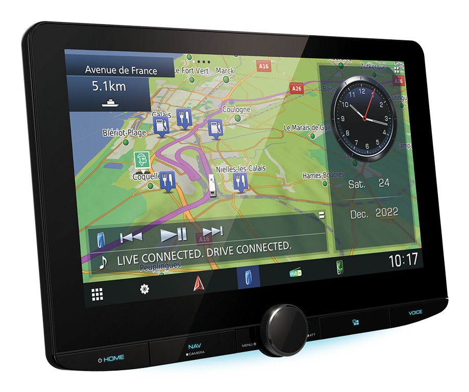 EAN 19048234827 - Kenwood Electronics DNR992RVS navegador De mano 25,6 cm (10.1") LED Pantalla táctil 3,25 kg Negro imagen 2