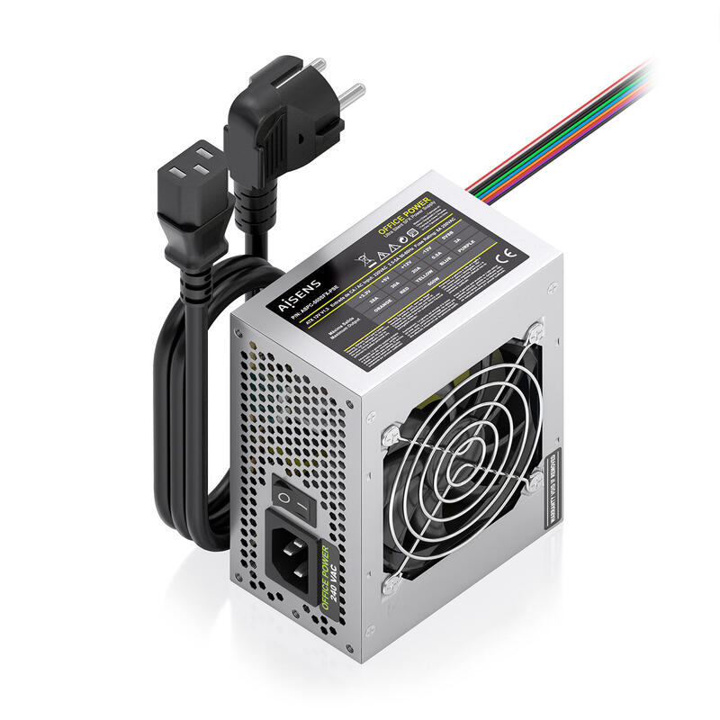 Aisens Fuente Alimentacion Sfx 500w Con Cable De Alimentacion Oem, Plata