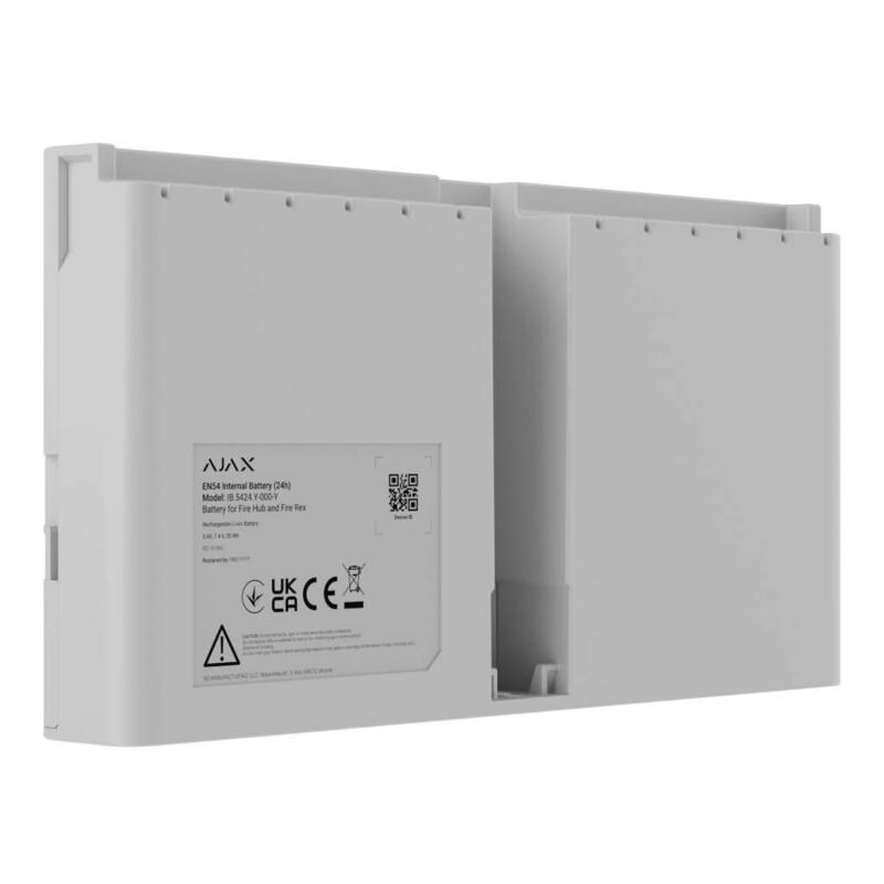 Ajax Bat-En54-24-Fire-Wh Ajax En54 Internal Battery (24h). Para Fire Hub Y Fire Rex. Color Blanco