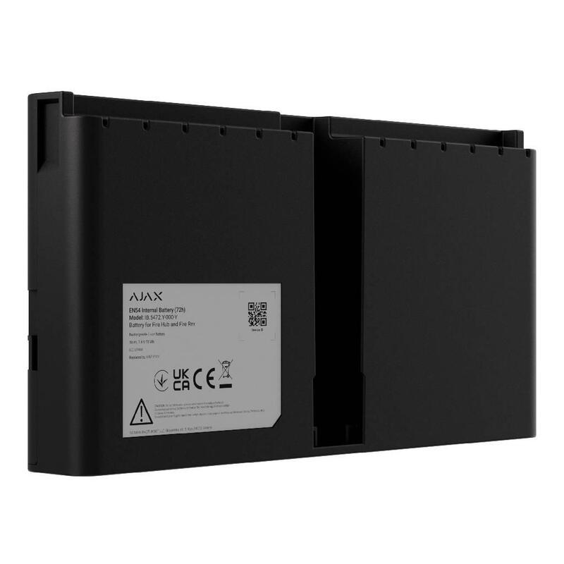 Ajax Bat-En54-72-Fire-Bl Ajax En54 Internal Battery (72h). Para Fire Hub Y Fire Rex. Color Negro
