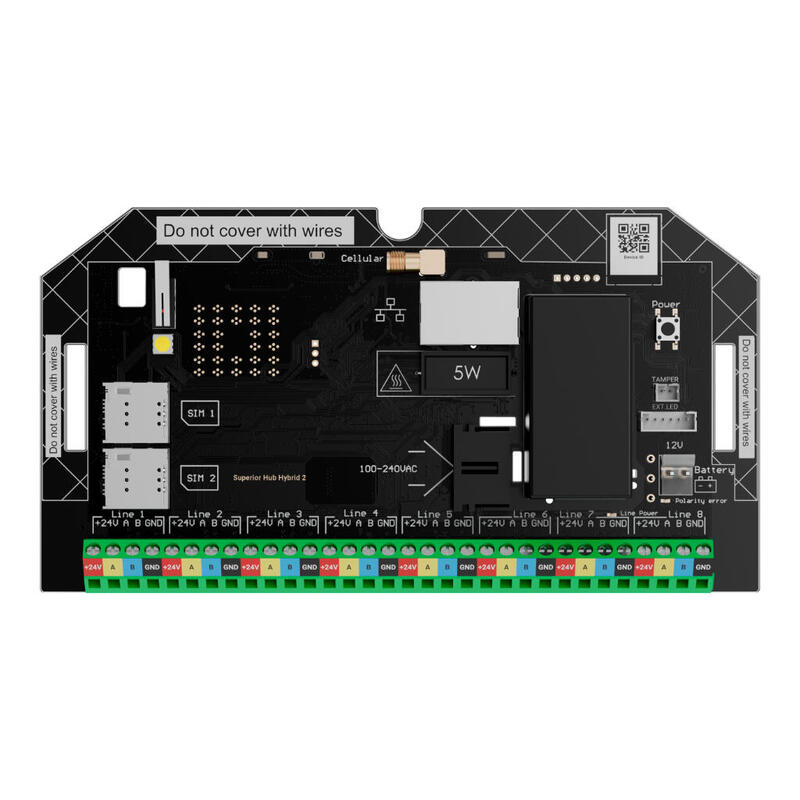 Ajax Hub-Hybrid-2-S Ajax Superior Hub Hybrid 2 (2 Sim) (Without Casing). G3