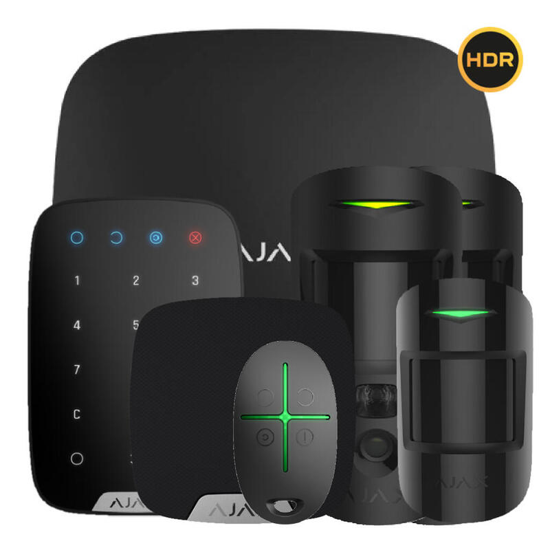 Ajax Hub2kit4g-Mp-Phod-Sc-Hdr-Bl Kit Ajax Negro. Hub2 4g + 2motioncam Hdr Phod + Motionprotect + Spacecontrol + Keypad + Homesiren