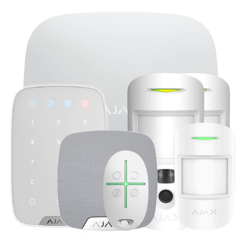 Ajax Hub2kit4g-Mp-Pro-Wh1 Kit Ajax Blanco. Hub 2 4g + 2motioncam + Motionprotect + Spacecontrol + Keypad + Homesiren