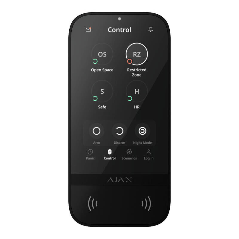 Ajax Keypad-Touch-S-G3-Bl Ajax Superior Keypad Touchscreen G3 Jeweller. Color Negro