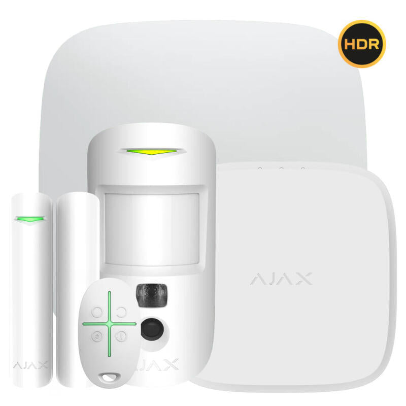 Ajax Kit-B-Int-Inc-Hdr-Wh Kit Ajax Básico Intrusión + Incendio