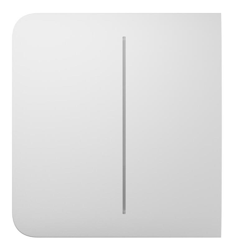 Ajax Lightswitch-Side-2g-Wh Ajax Lightswitch Sidebutton 2-Gang. Pulsador Lateral Doble. Color Blanco