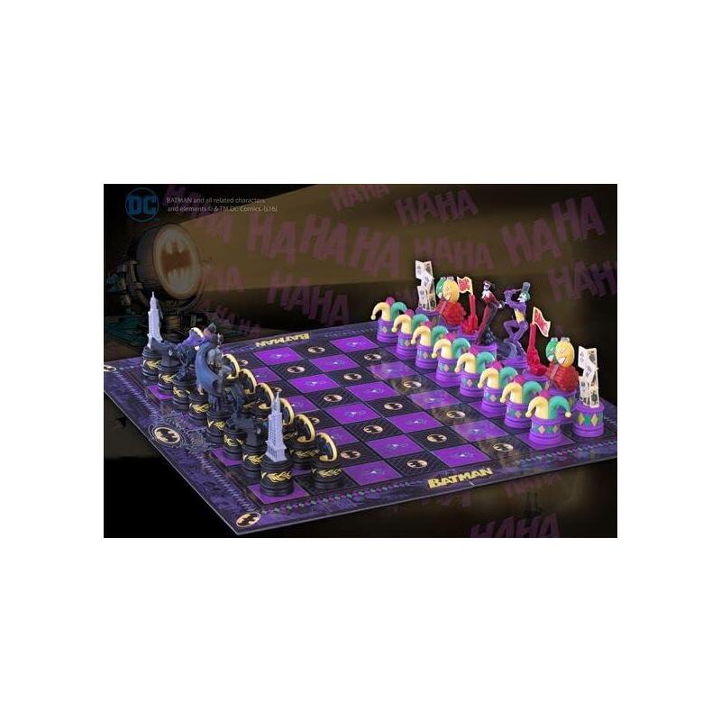 Ajedez Batman Chess Set Dark Knight Vs Joker Dc Comics 80 Aniversario