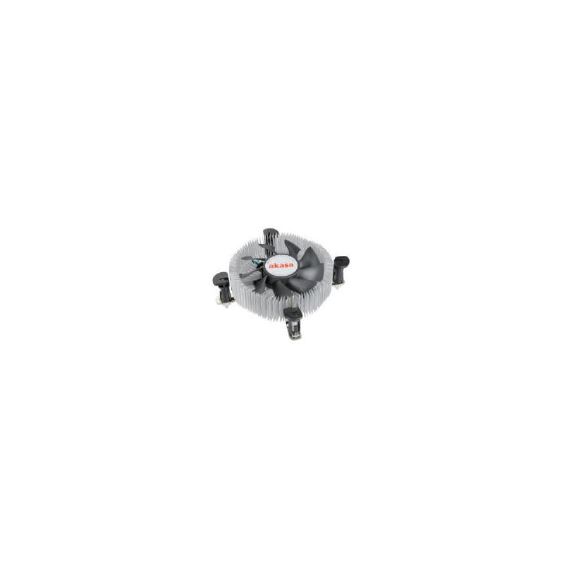 Akasa Cpu Cooler Ak-Cce-7106hp,Lga775/115x Pwm, Low Profile