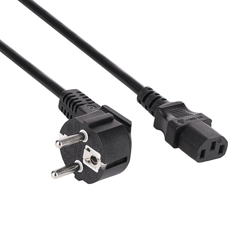 Akyga Cable De Alimentacion Ak-Pc-08s Cu 3x1.5mm Cee 7 7 Iec C13 10m