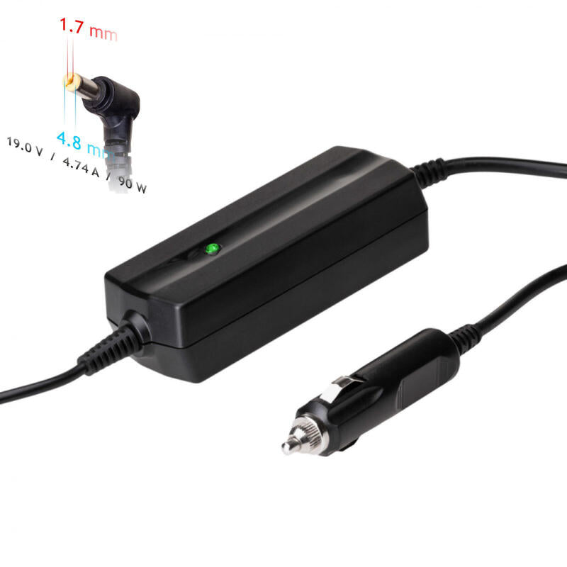 Akyga Cargador Para Portatil Coche Dedicated Ak-Nd-35 19v/4.74a 90w 4.8x1.7 Mm Hp