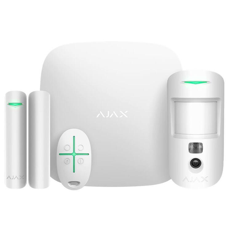 Alarm Security Starterkit Cam/Hdr White 156253 Ajax
