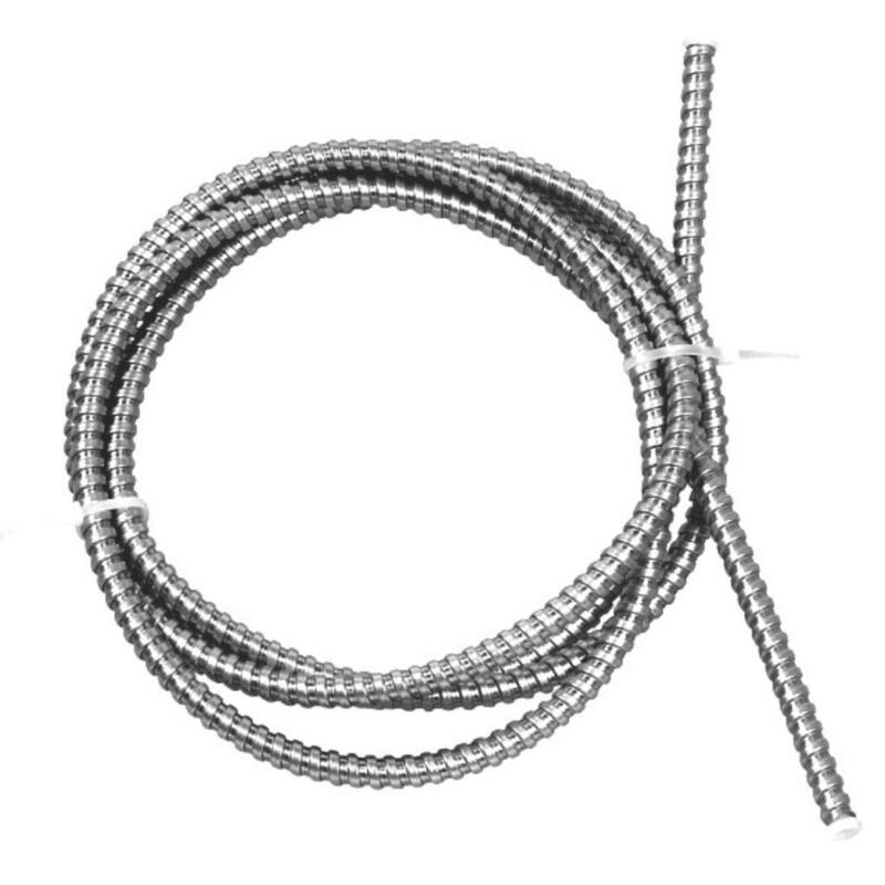Alarmtech Mct7 (Mc T7) Manguera Flexible De Acero Inoxidable De 2 M X 8 Mm Ø