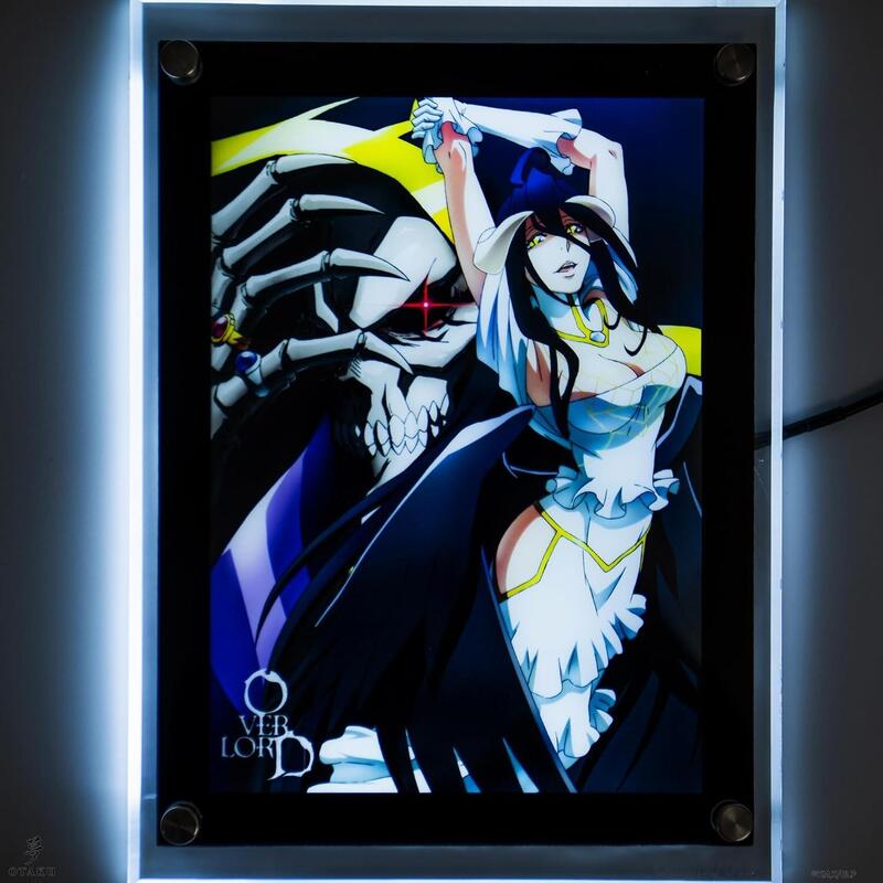 Albedo And Ains Ocal Gown Led Poster