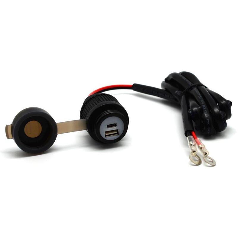 Albrecht Duo Usb A+C Steckdose Motorrad 12/24v