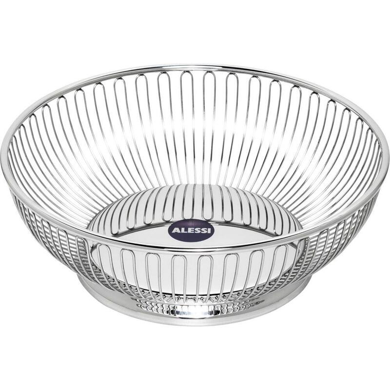 Alessi 826/24 Round Wire Basket Stainless Steel
