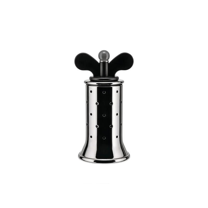 Alessi B 9098 Salt/Pepper Mill With Polyamide Wings Black In 18/10 Stainless Steel Mirror Polished