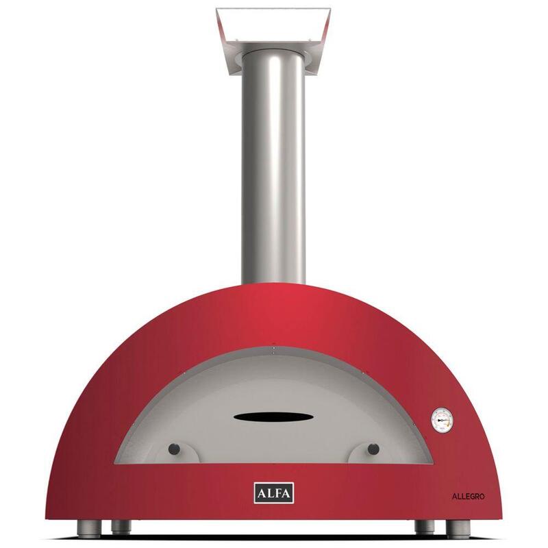 Alfa Forni Moderno 5 Pizze Wood Red