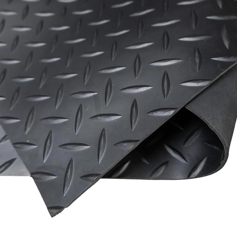 Alfombra Suelo Caucho-Goma 1 X 10 M Diamantes