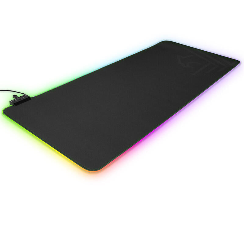 Alfombrilla De Ordenador Gaming Phoenix Mylus 90cm Flexible Con Borde Rgb Extendida - Resitente A Liquidos
