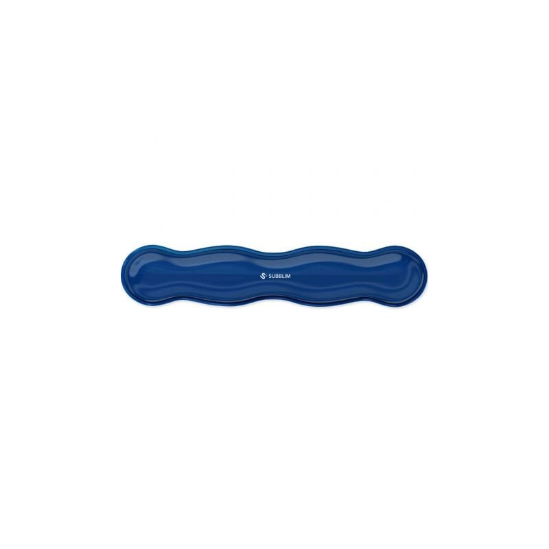 Alfombrilla Teclado Crystal Flex Wrist Rest Azul Oscuro Subblim Reposamuñecas Subblim Ergo Cristal Flex/ Azul Oscuro