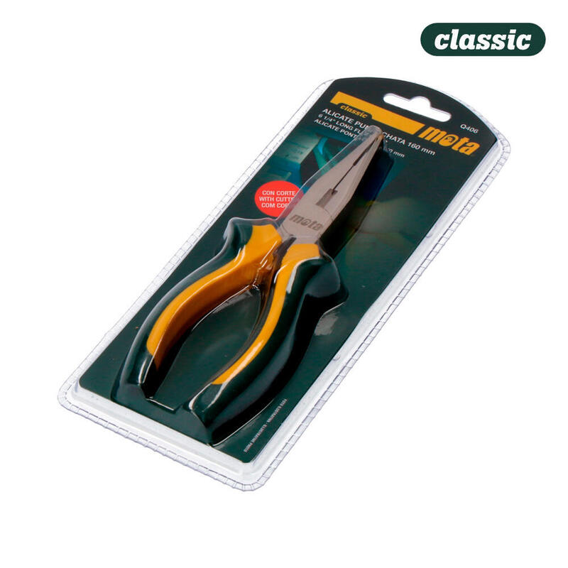 Alicate Punta Chata Con Corte 6 1/4" Q406 Mota