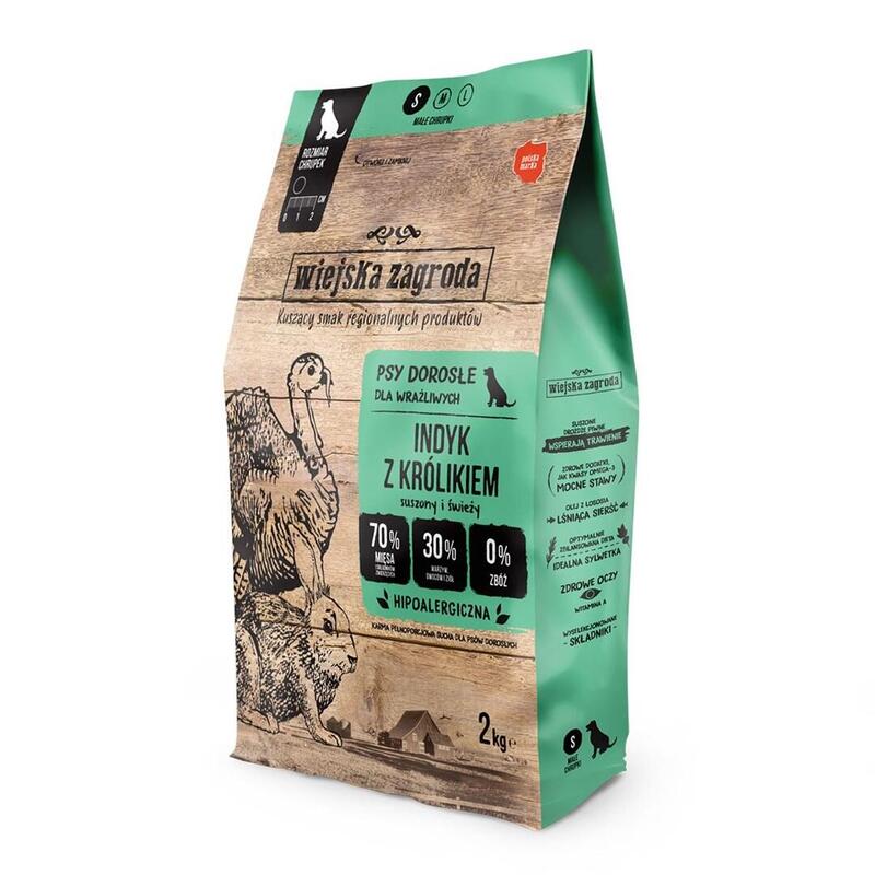 Alimento De Granja Pavo Con Conejo Para Perro 2 Kg