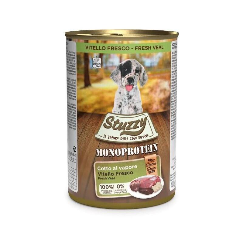 Alimento Húmedo Para Cachorros Stuzzy Monoproteína Cachorros Ternera 400g