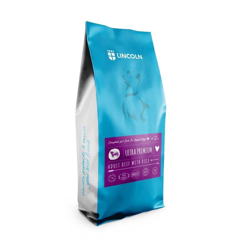 Alimento Seco Para Perros Lincoln - Carne Con Arroz - Adulto 12kg