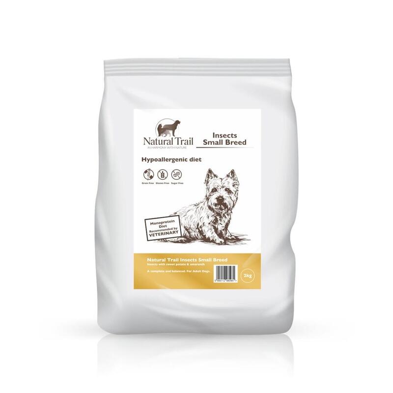 Alimento Seco Para Perros Natural Trail Insect Small Breed Dieta Hipoalergénica 2 Kg