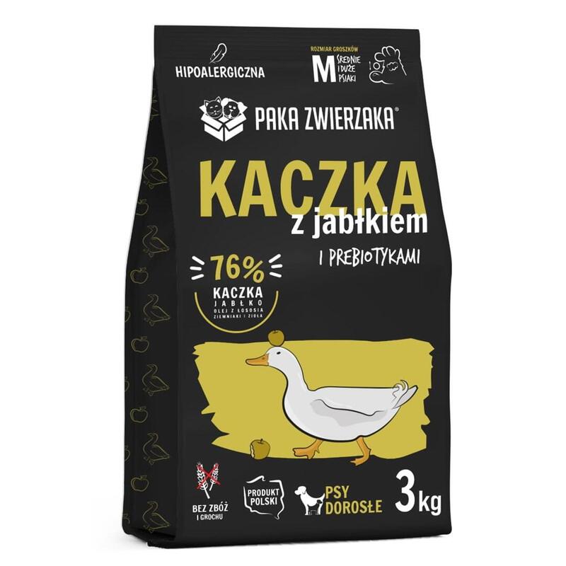 Alimento Seco Para Perros Paka Zwierzaka Duck With Apple M  3kg