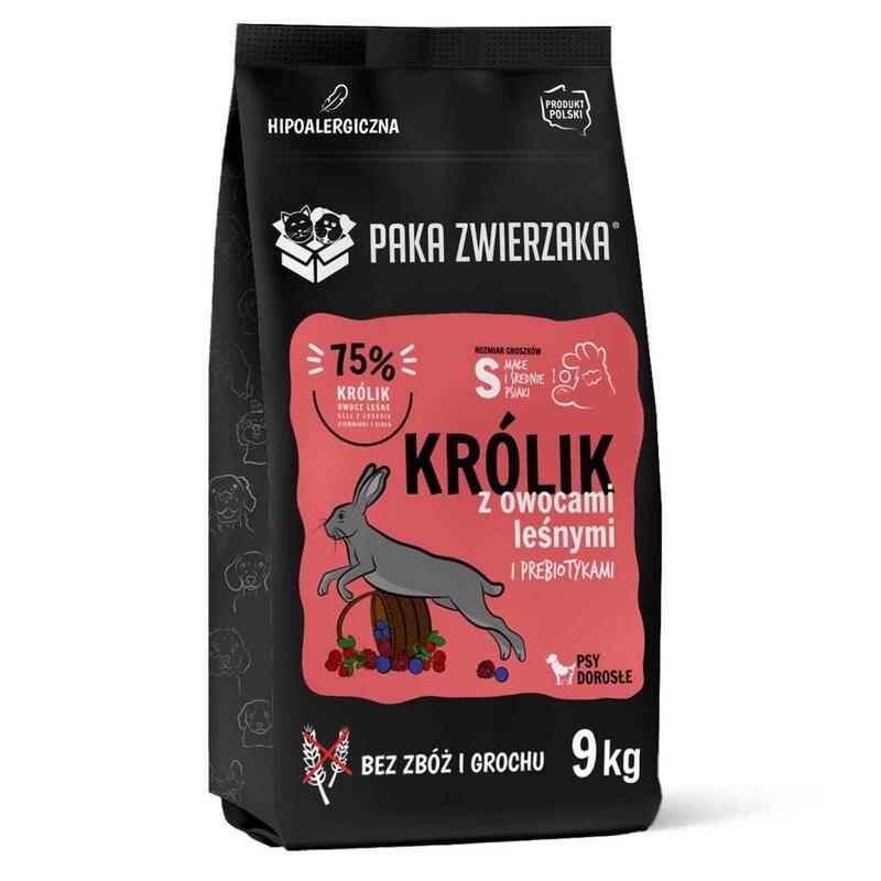 Alimento Seco Para Perros Paka Zwierzaka Rabbit With Forest Fruits S 9kg