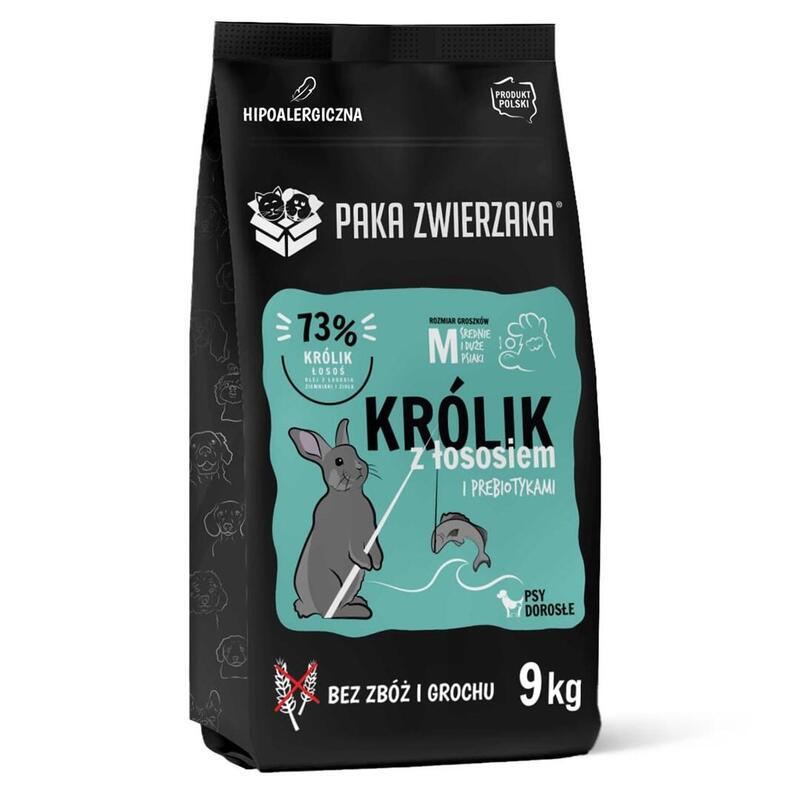 Alimento Seco Para Perros Paka Zwierzaka Rabbit With Salmon M 9kg