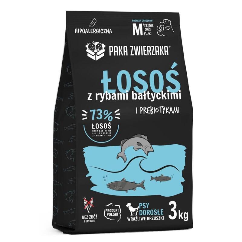 Alimento Seco Para Perros Paka Zwierzaka Salmon With Baltic Fish M 3kg