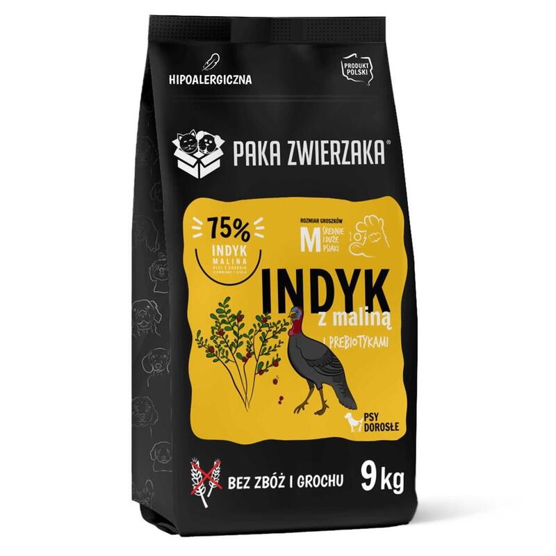 Alimento Seco Para Perros Paka Zwierzaka Turkey With Raspberry M 9kg