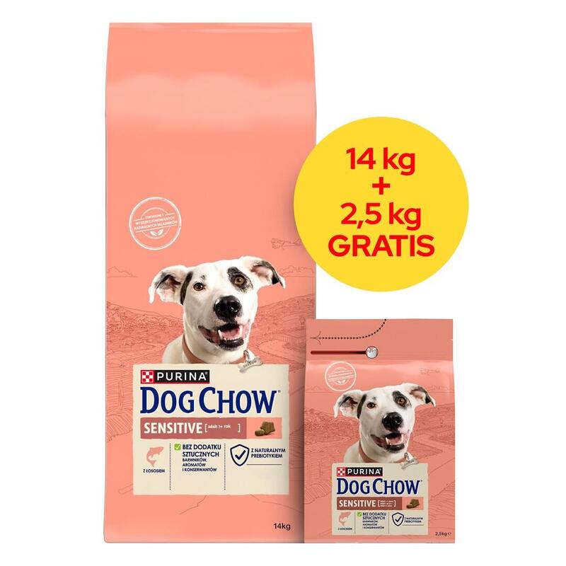 Alimento Seco Para Perros Purina Dog Chow Sensitive Salmon 14 + 2,5kg
