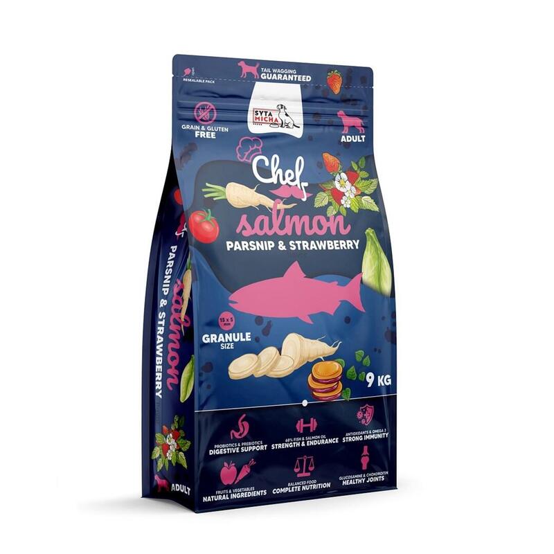 Alimento Seco Para Perros Syta Micha Chef Salmon, Parsnip And Strawberry 9kg