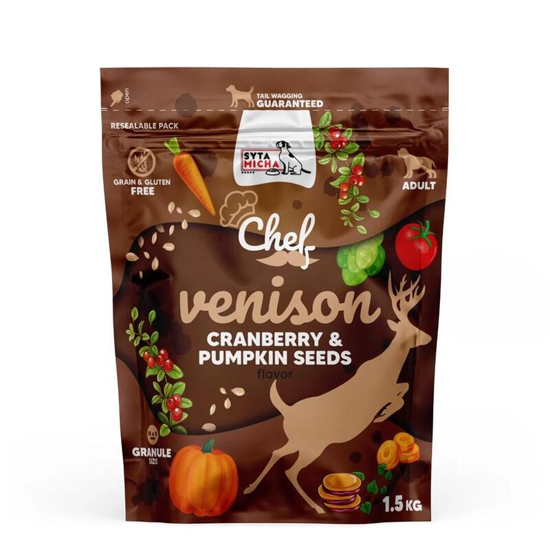 Alimento Seco Para Perros Syta Micha Chef Venison With Cranberry And Pumpkin Seeds 1,5kg