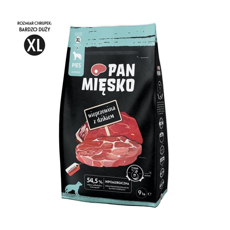 Alimentos Para Perros Mr. Pork Carne Con Un Jabalí Wild Secos - 9 Kg