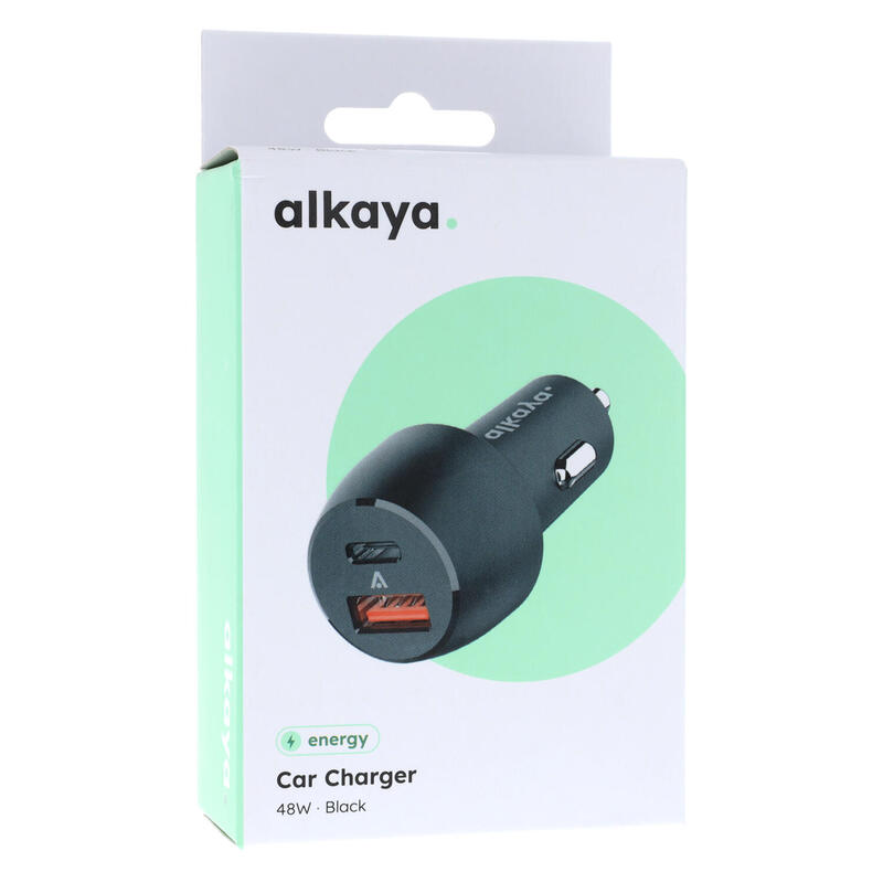 Alkaya 2x Faster Cargador De Coche Para Zigarettenanzünder 48w Blanco