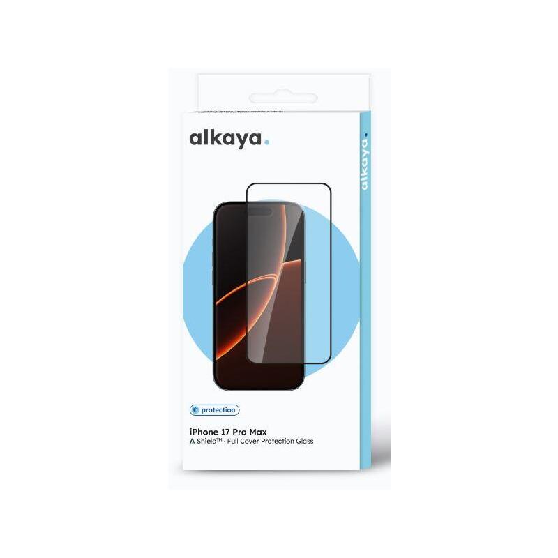 Alkaya A Shield Displayschutzglass 3d Full Funda,Iphone 17pro Max, Transparente