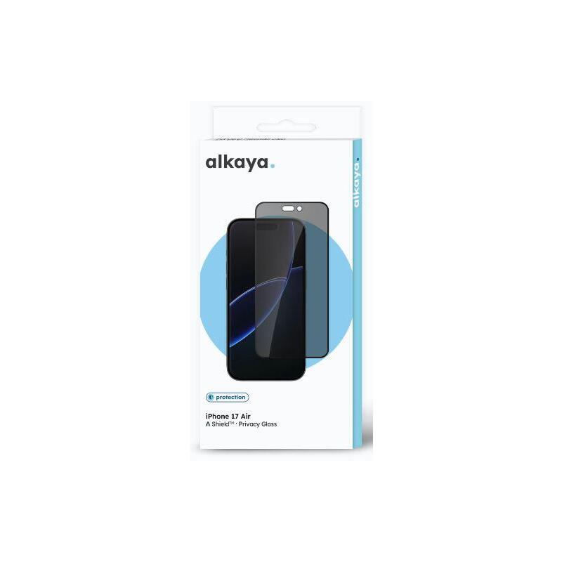 Alkaya A Shield Displayschutzglass 3d Full Funda,Privacy Iphone 17air, Negro