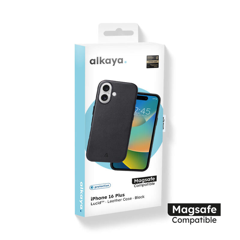 Alkaya Lucid Magsafe Silikon Handy Schutzhülle Iphone 16 Plus Negro