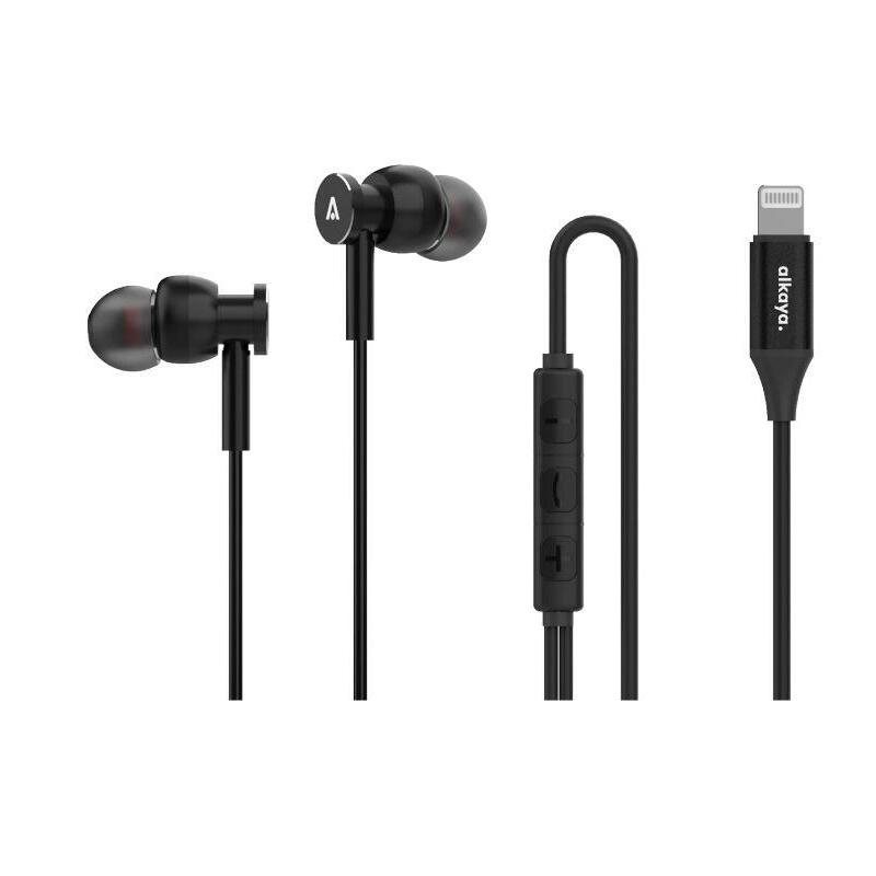 Alkaya Quantum Direct Sound Lightning Cable Auriculares Negro
