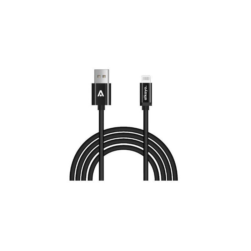 Alkaya Speed Flex Cable De Datos Hochglanz 12w, 1m Negro