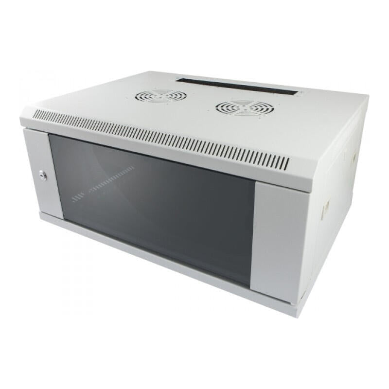 Allnet 19\"Wandgehäuse, 15he, 1-Teilig, T450mm, Lichtgris, Smc-Serie,