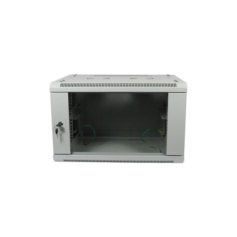 Allnet 19\"Wandgehäuse, 15he, 1-Teilig, T600mm, Lichtgris, Zerlegt(Flat Pack), Sma-Serie,