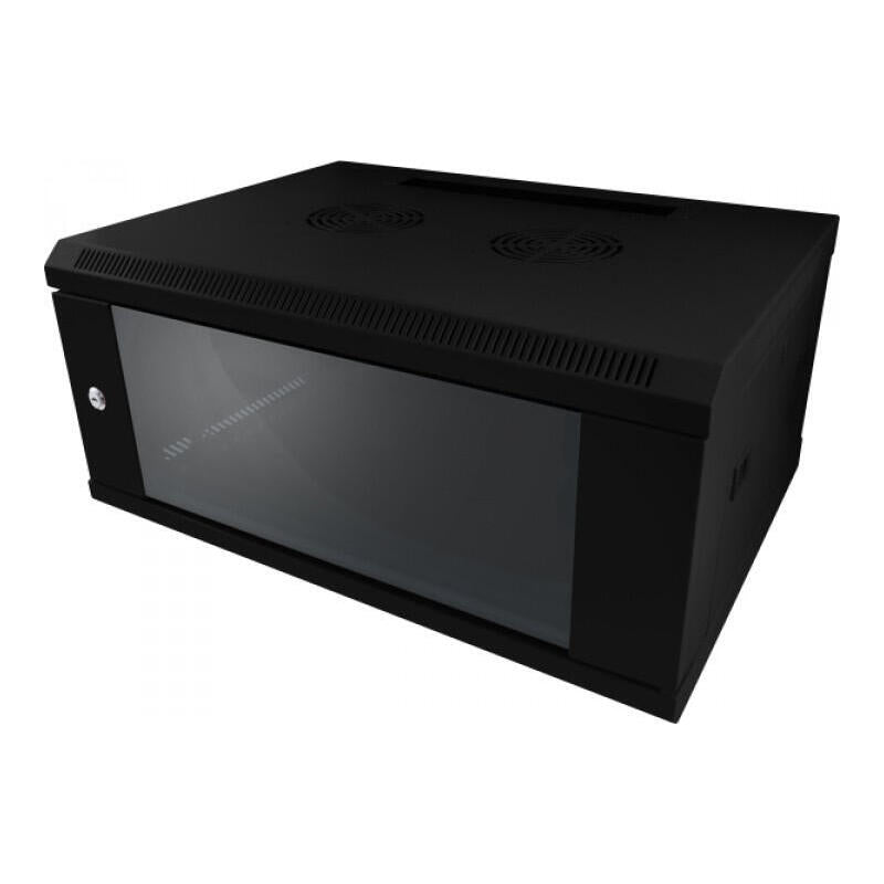 Allnet 19\"Wandgehäuse, 6he, 1-Teilig, T450mm, Negro, Smc-Serie,