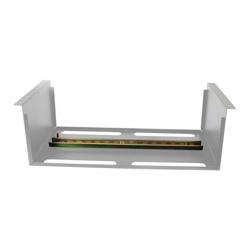 Allnet 19\"Zbh. Gerätehalter Para Hutschiene/Din-Rail Geräte, T150mm/5he, Lichtgris, Frontmontage,