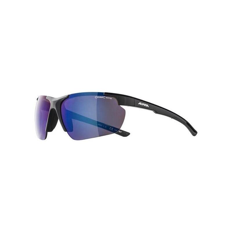 Alpina Gafas De Bicicleta Defey Hr Color Negro Cristal Espejo Azul Cat.3